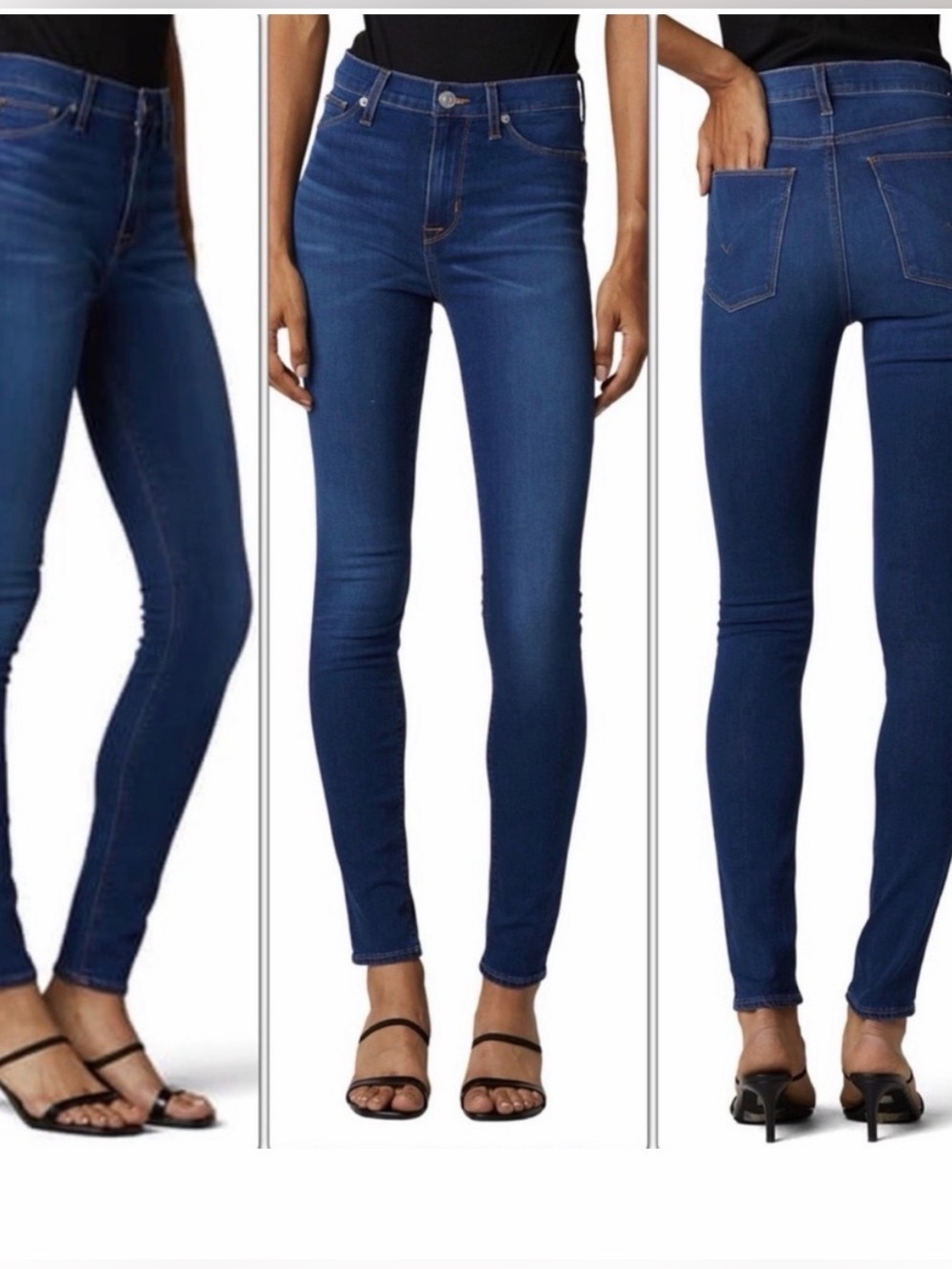 Hudson High Rise Super Skinny Blair Ankle Denim Blue Jeans Sz 32 NWT